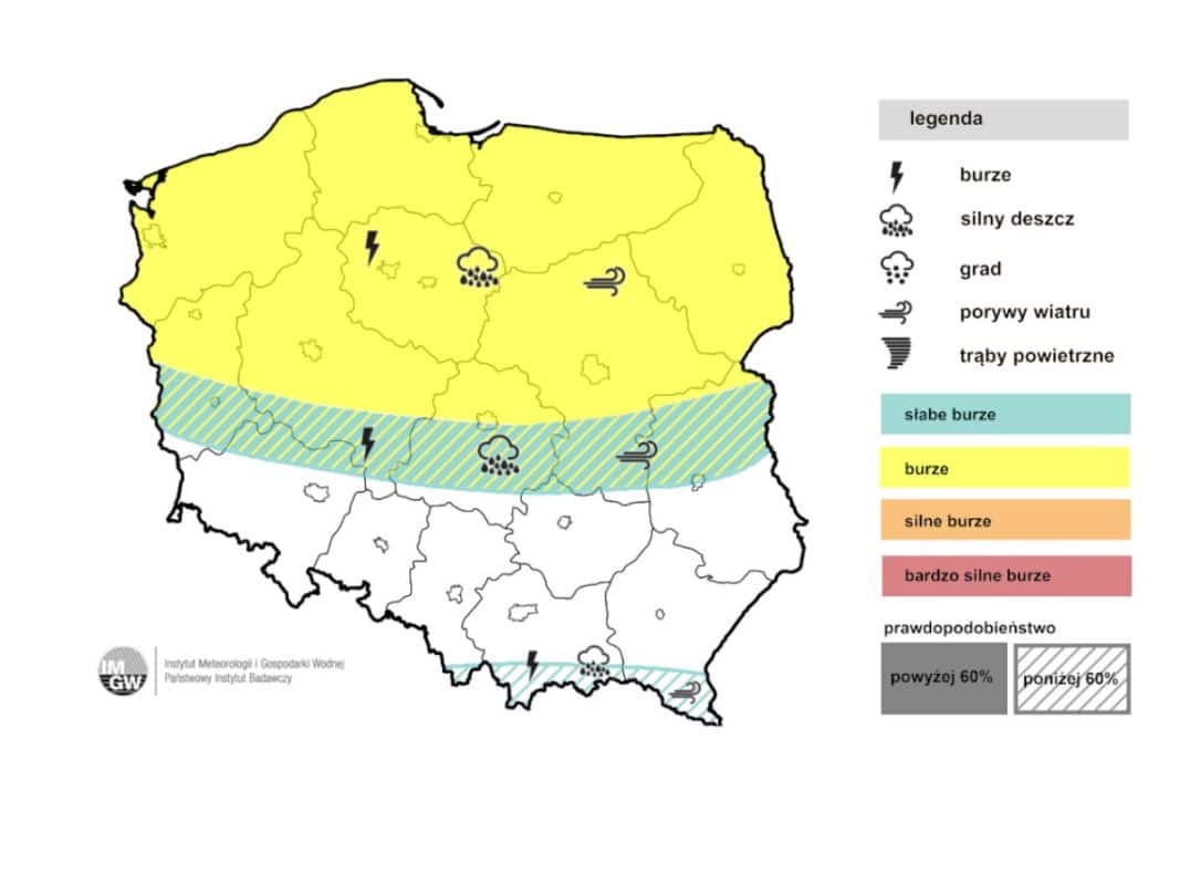 Burze w kraju dziś