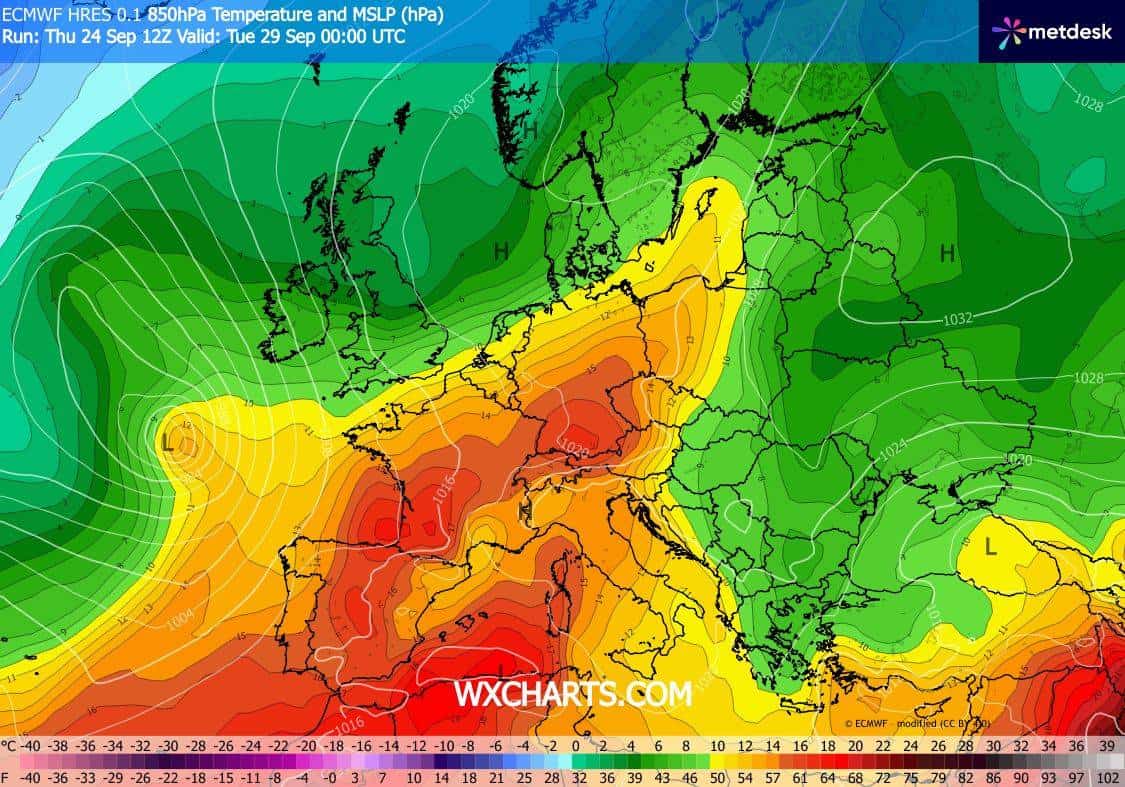Upał w regionie jest prawdopodobny w ostatnich dniach września