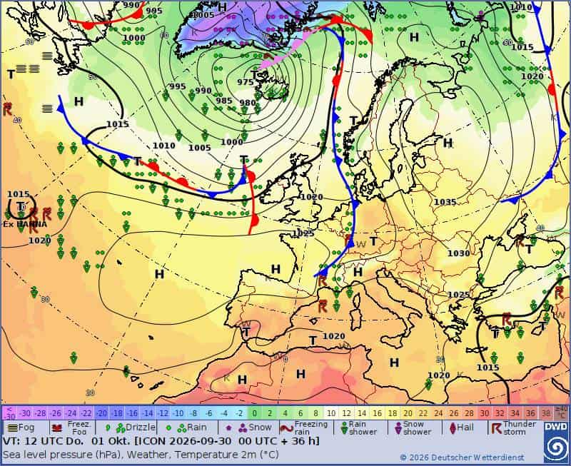 Ochłodzenie w regionie? Obecna sytuacja synoptyczna