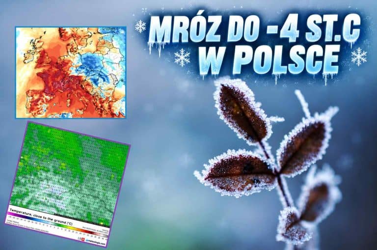 mróz w kraju i zmiana pogody