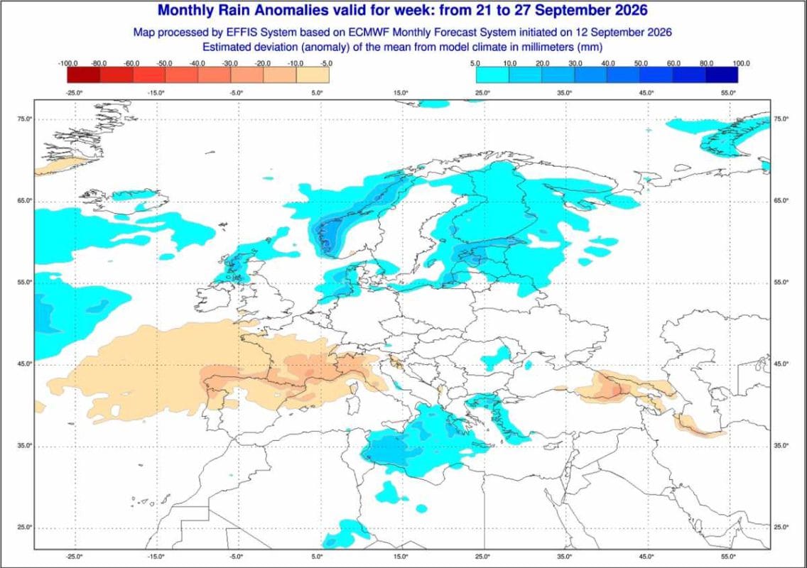 model ECMWF i pogoda na 16 dni 