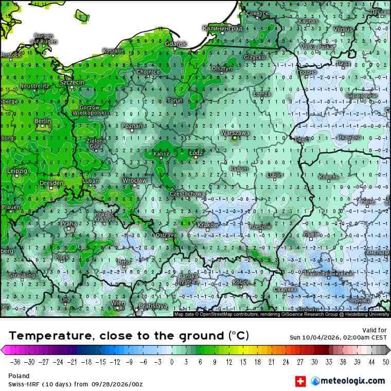 wielki mróz i zmiana aury w Polsce