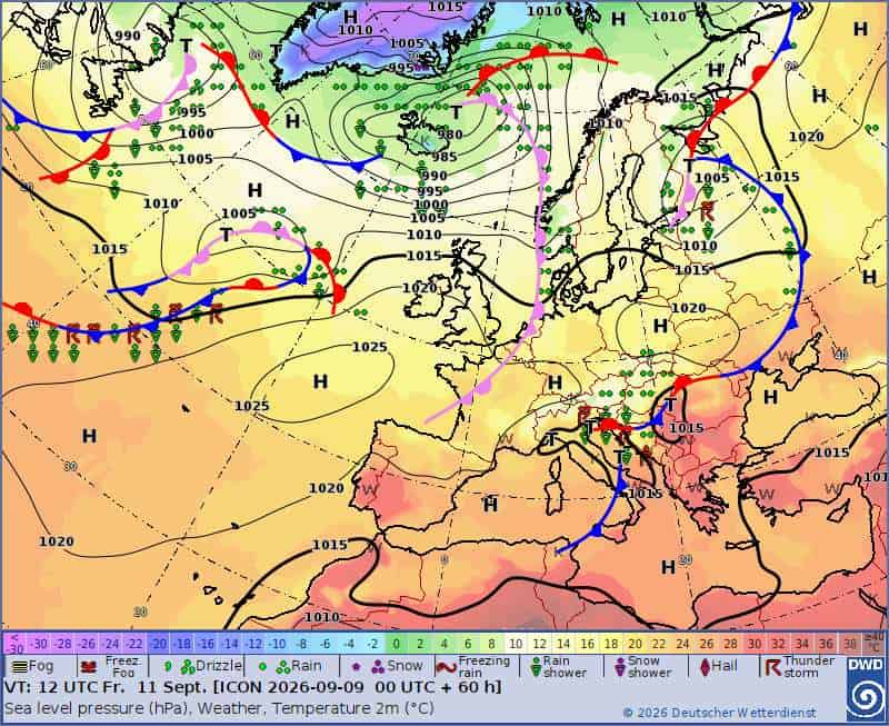 Pogoda na weekend. Sytuacja synoptyczna na początek weekendu