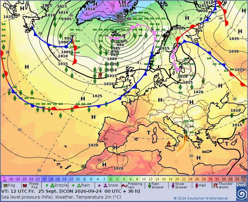 Pogoda na weekend. Sytuacja synoptyczna piatek
