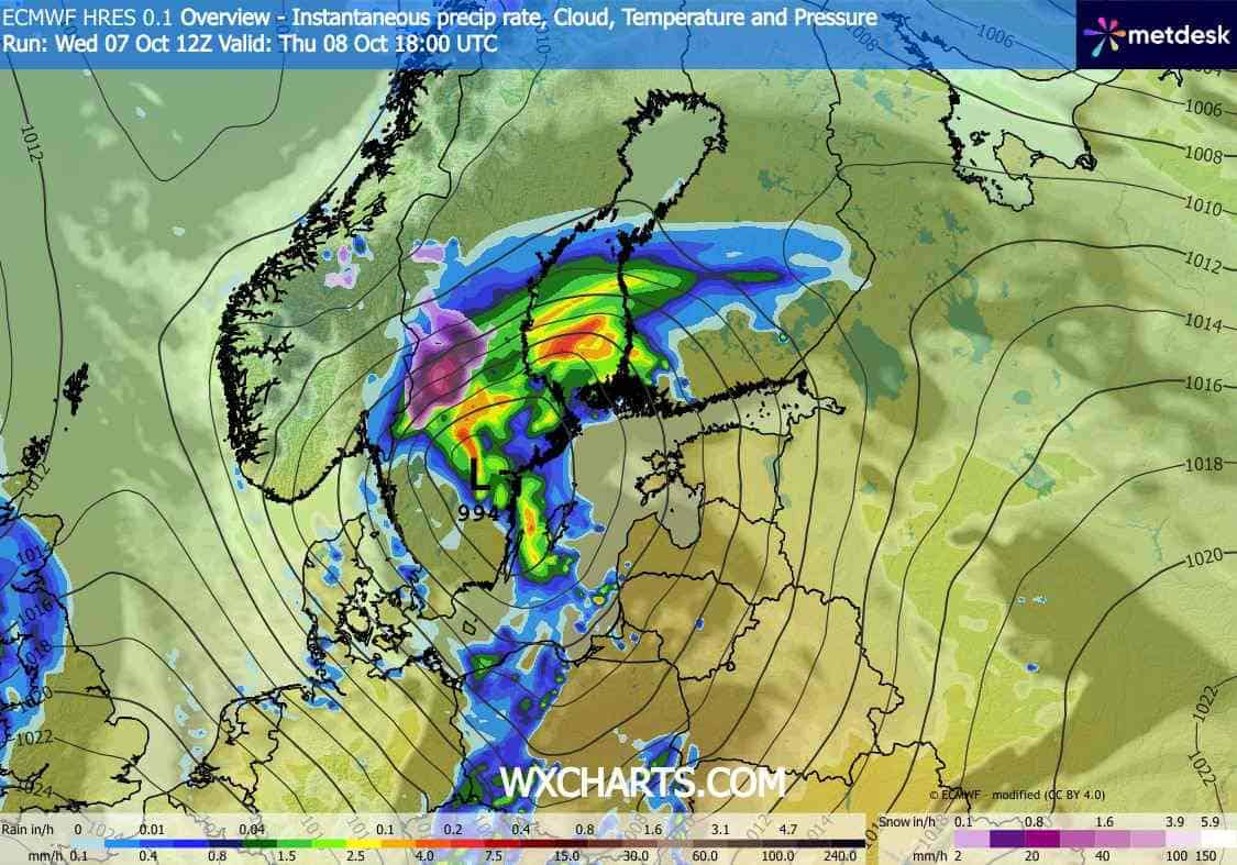 silne opady śniegu w prognozach