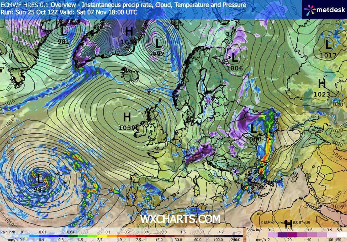 Sytuacja synoptyczna w Europie ulegnie zmianie. Możliwy atak zimy w listopadzie