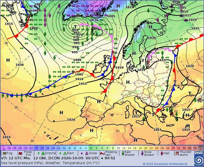 Atak zimy w regionie. Sytuacja synoptyczna