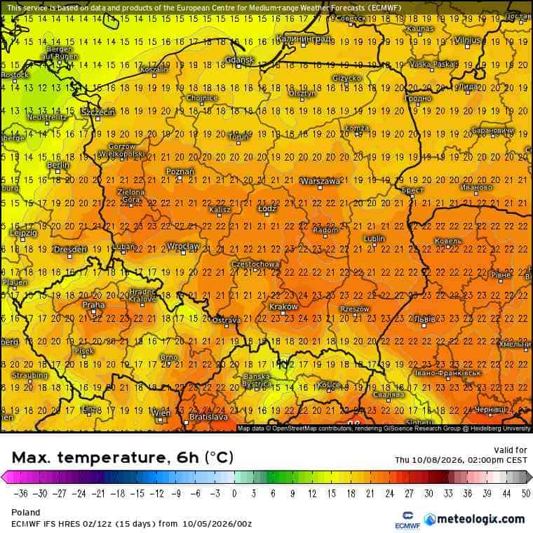 wielka zmiana i silne ocieplenie w Polsce
