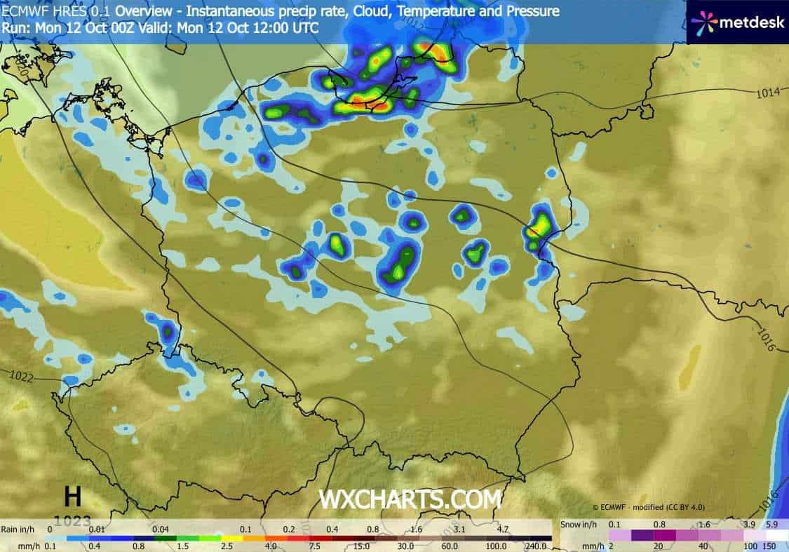 dynamiczna pogoda i burze w Polsce