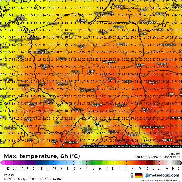 silne ochłodzenie w kraju
