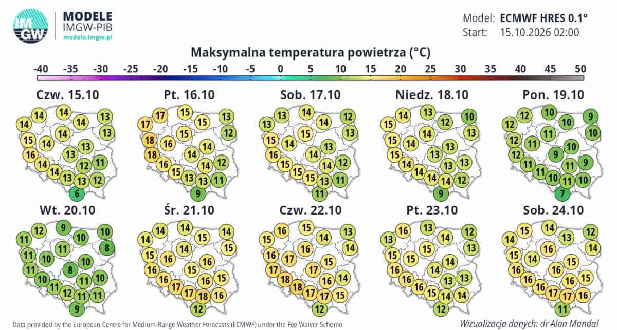 wielka zmiana i 20 stopni w kraju