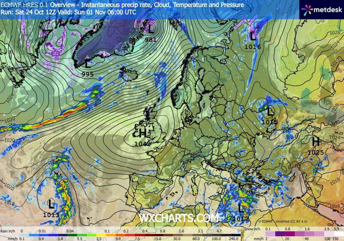 Pogoda na 5 dni plus weekend. Sytuacja synoptyczna na koniec tygodnia