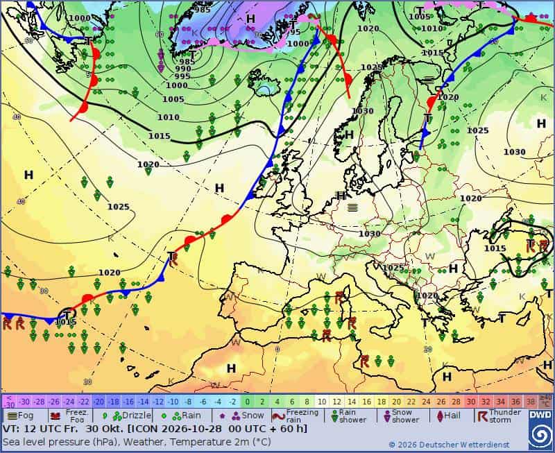 Pogoda na weekend. Sytuacja synoptyczna zacznie powoli się zmieniać.