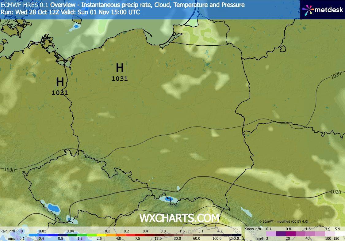 Pogoda na weekend. Spokojniejszy, lecz mglisty koniec weekendu.