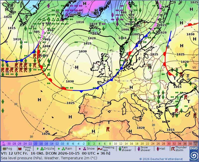 Pogoda na weekend. Sytuacja synoptyczna piątek