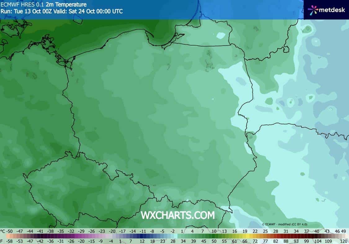 Jeszcze niższe temperatury w przyszłym tygodniu w Polsce