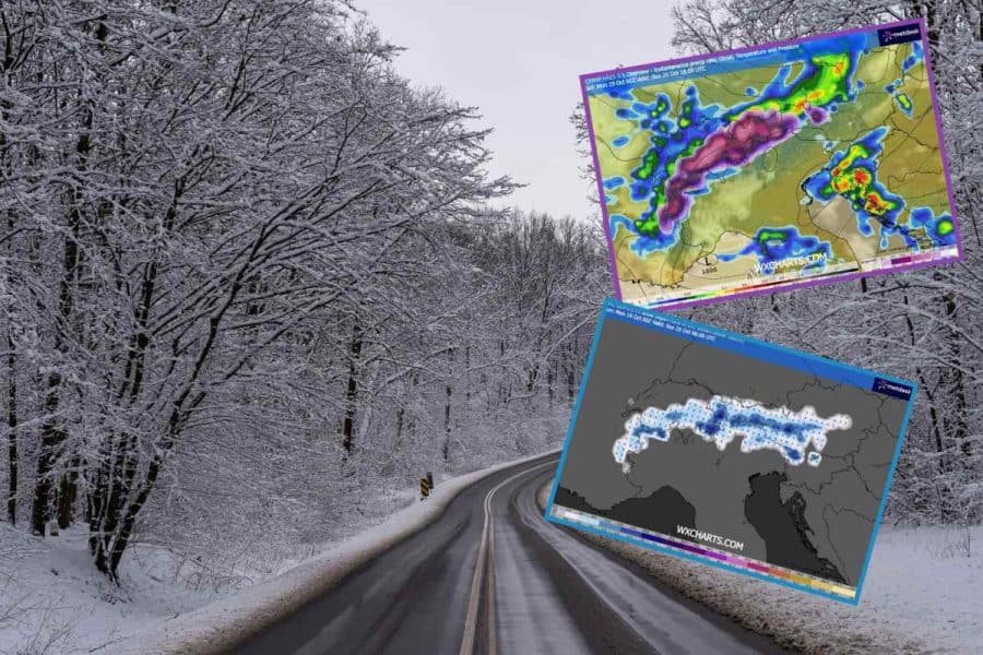 śnieg i atak zimy w kraju