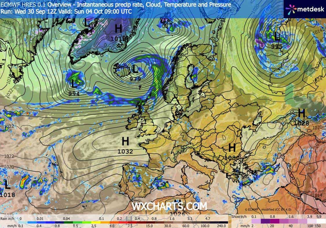 Niże atlantyckie i pierwsza śnieżyca w tym sezonie