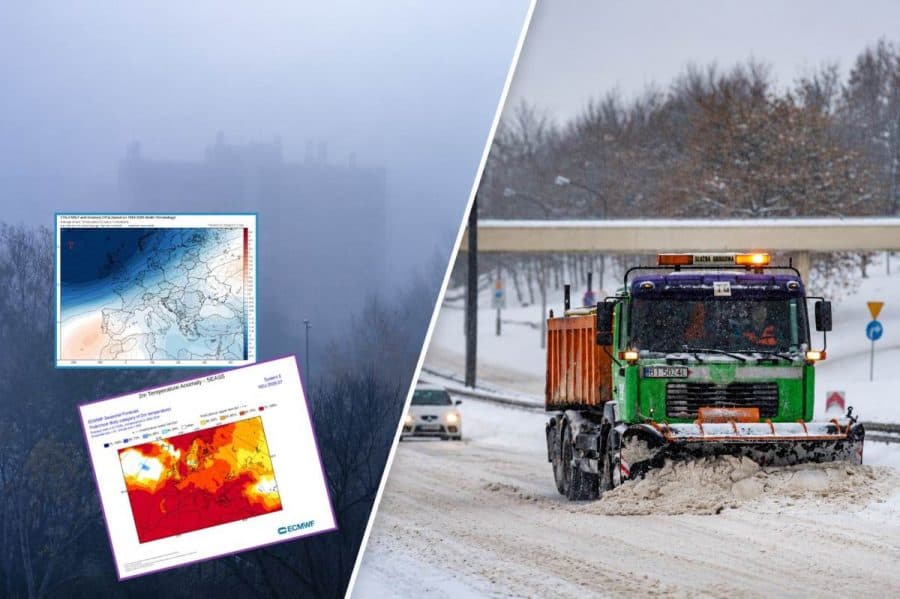 zima i dynamiczna pogoda w kraju